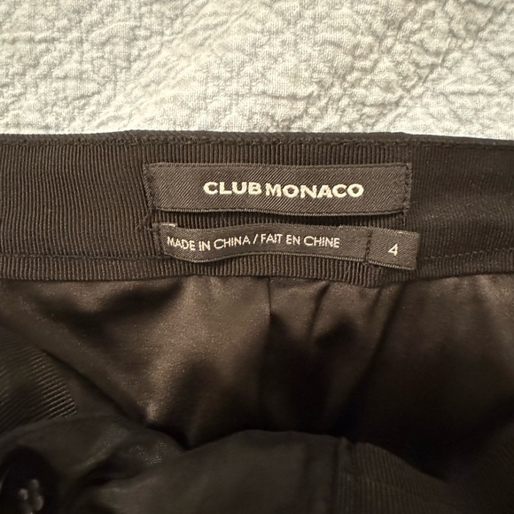 Club Monaco Black Above the Knee Pencil Skirt - Picture 6 of 6